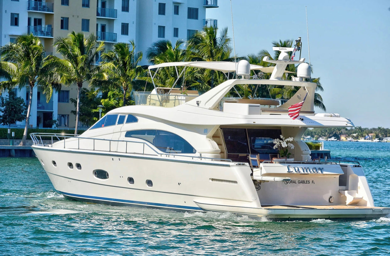 75' Ferreti Yacht.