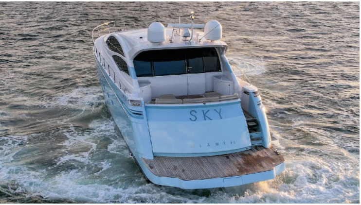 62' Pershing Skye Luxury Yacht.